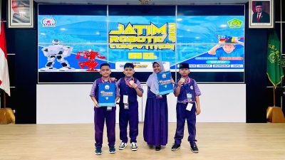 Perdana Ikut Kompetisi Robotik, MI Ma'arif Ketegan Borong Juara